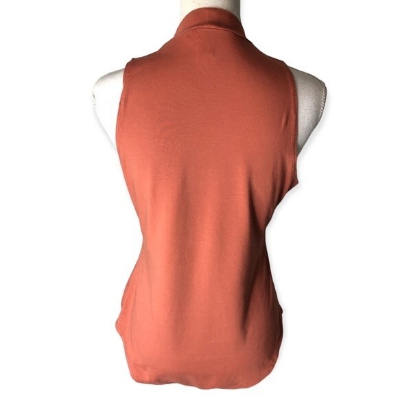 Forever 21 Plus Mauve Mock Neck Sleeveless Bodysuit - Picture 3 of 5